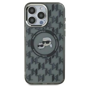 Karl Lagerfeld KLHMP16LHMCKMHK IML Monogram Karl&Choupette Head MagSafe tok iPhone 16 Pro - fekete