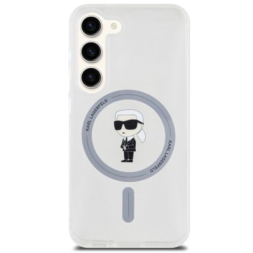 Karl Lagerfeld KLHMS23SHFCKNOT Samsung Galaxy S23 átlátszó keménytok IML ikonikus MagSafe - Image 2