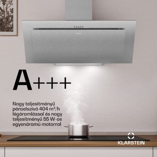 Klarstein Athena ferde páraelszívó | kivezetéses és keringtetett üzemmód | 404 m³/h | 56 W | 90 cm - Image 2