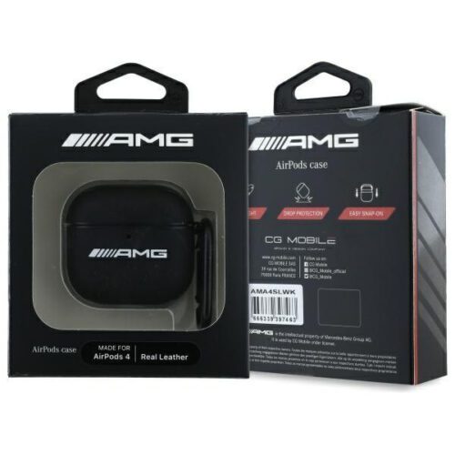 Mercedes AMA4SLWK Leather White Logo tok AirPods 4 - fehér - Image 2