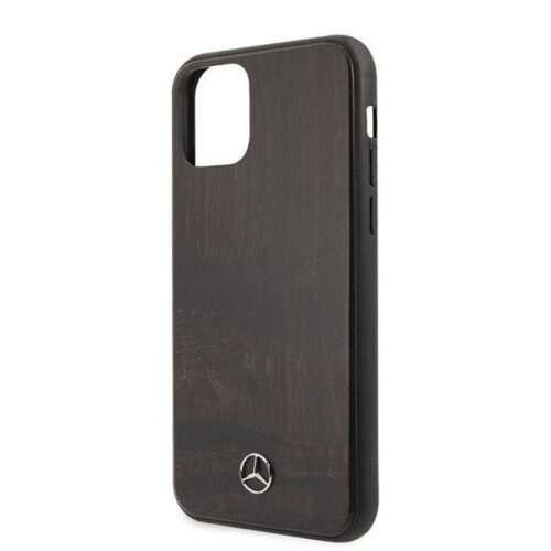 Mercedes MEHCN65VWOBR iPhone 11 Pro Max barna keménytok Wood Line Rosewood - Image 2