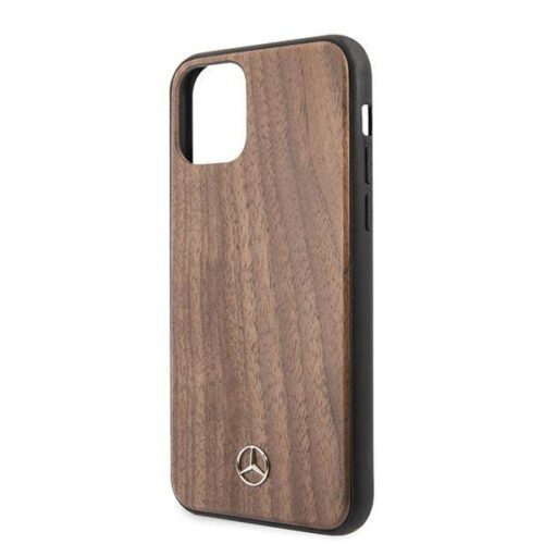 Mercedes MEHCN65VWOLB iPhone 11 Pro Max barna Wood Line Walnut keménytok - Image 2