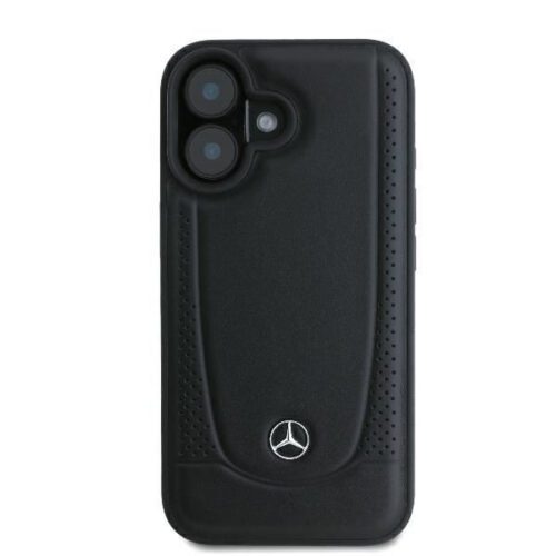 Mercedes MEHCP16SARMBK Leather Urban keménytok iPhone 16 - fekete - Image 2