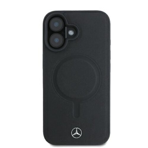 Mercedes MEHMP16M23RCMK Smooth Leather MagSafe keménytok iPhone 16 Plus - fekete - Image 2
