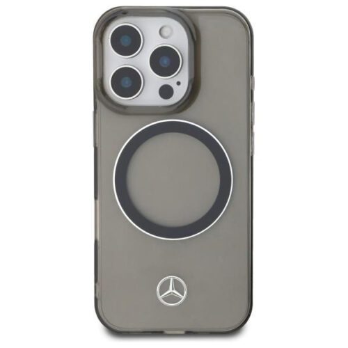 Mercedes MEHMP16X23HUOSK Silver Ring MagSafe-kompatibilis keménytok iPhone 16 Pro - fekete - Image 2