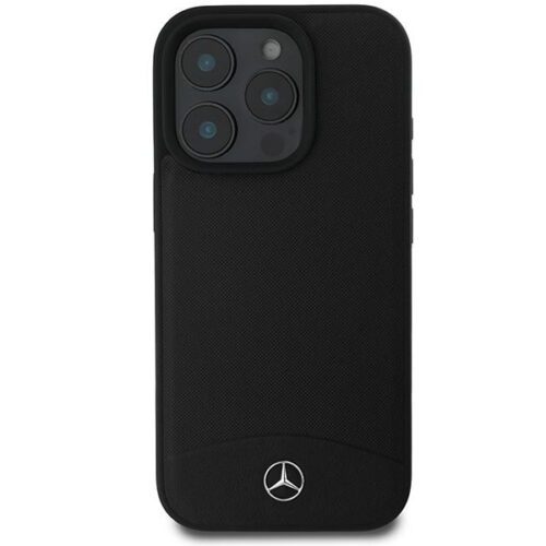 Mercedes MEHMP16X23RBARK Textured And Plain Leather MagSafe keménytok iPhone 16 Pro Max - fekete - Image 2