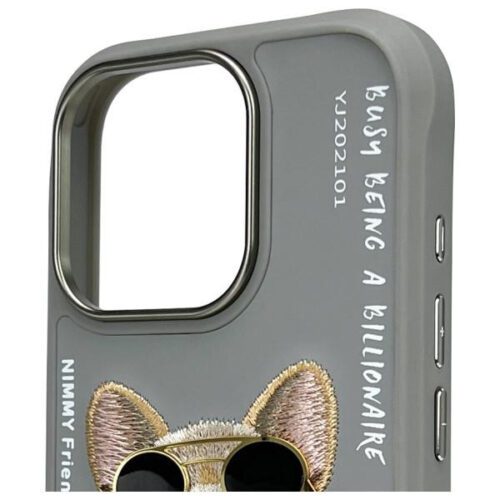 Nimmy Glasses Cool Dog tok iPhone 16 Pro Max - szürke - Image 2