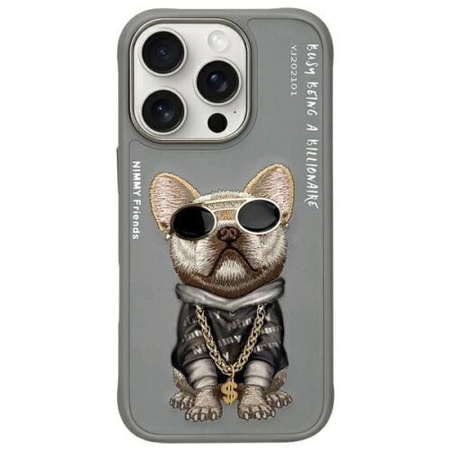 Nimmy Glasses Cool Dog tok iPhone 16 Pro Max - szürke