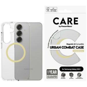 PanzerGlass Flagship Urban Combat Chardonnay QI MagSafe-kompatibilis tok Samsung Galaxy S25 Plus - átlátszó