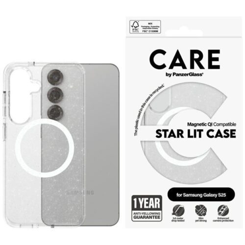 PanzerGlass Flagship Urban Combat Starlight White QI MagSafe-kompatibilis tok Samsung Galaxy S25 - átlátszó