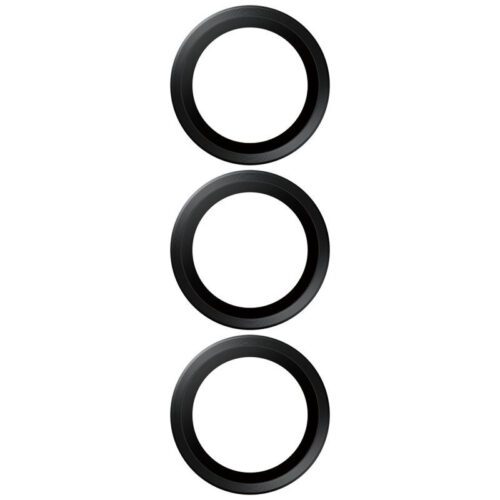 PanzerGlass Hoops Lens Protector kerámia üveg kamera lencse védő fólia fekete szegéllyel Samsung Galaxy S25 Plus - Image 2