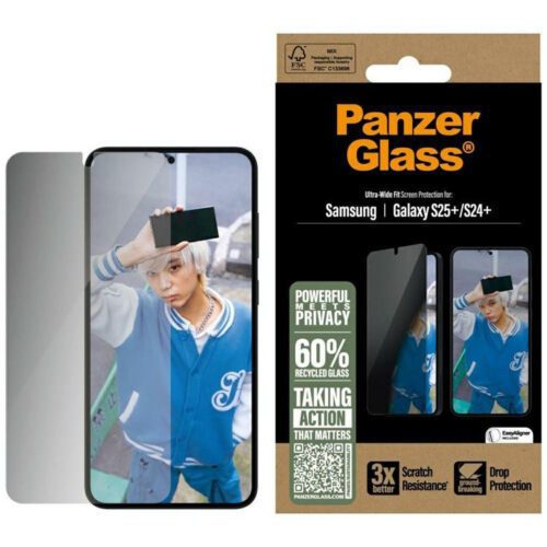 PanzerGlass betekintésvédett edzett üveg kijelzővédő Samsung Galaxy S25 Plus
