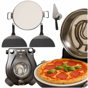 RUHHY elektromos pizzasütő kiegészítőkkel – ropogós házi pizza