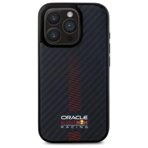 Red Bull RBHMP15X24CFGSMK Carbon Fiber Power Bar MagSafe-kompatibilis tok iPhone 15 Pro Max - fekete - Image 2