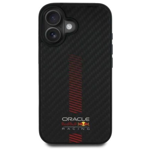 Red Bull RBHMP16M24CFGSMK Carbon Fiber Power Bar MagSafe-kompatibilis tok iPhone 16 Plus - fekete - Image 2