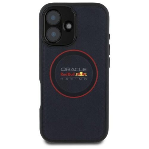 Red Bull RBHMP16M24PUILVR Leather Red Ring MagSafe-kompatibilis tok iPhone 16 Plus - sötétkék - Image 2