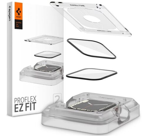 SPIGEN EZ FIT kijelzővédő üveg 2db (2.5D lekerekített szél