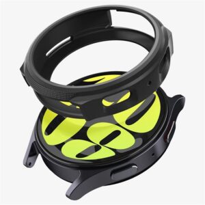 SPIGEN LIQUID AIR szilikon óra keret (ütésállóság) FEKETE Samsung Galaxy Watch 7 eSIM 44mm (SM-L315)