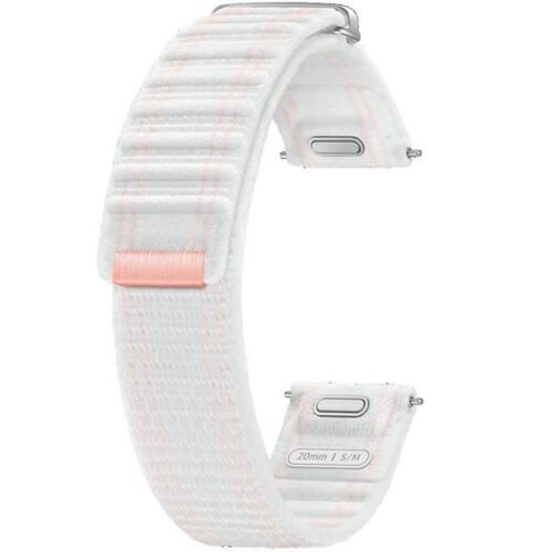 Samsung ET-SVL30SWEGEU szövet szíj Samsung Galaxy Watch7 / 6 / 5 / 4 (20mm) (S/M) - rózsaszín-fehér - Image 2