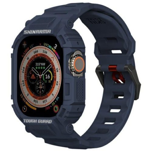 Skinarma Mecha tok szíjjal Apple Watch Ultra/Ultra2 (49mm) - sötétkék