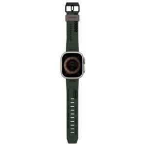 Skinarma Shokku csereszíj Apple Watch 44/45/49mm - sötét olajzöld