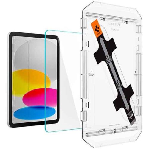 Spigen Glas.TR iPad 10.9 2022 "EZ FIT" szerelőkeret + edzett üveg kijelzővédő fólia - Image 2