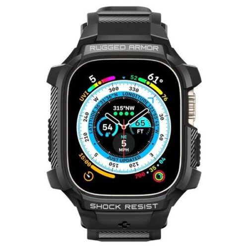Spigen Rugged Armor Pro Apple Watch Ultra 49 mm-es fekete tok - Image 2