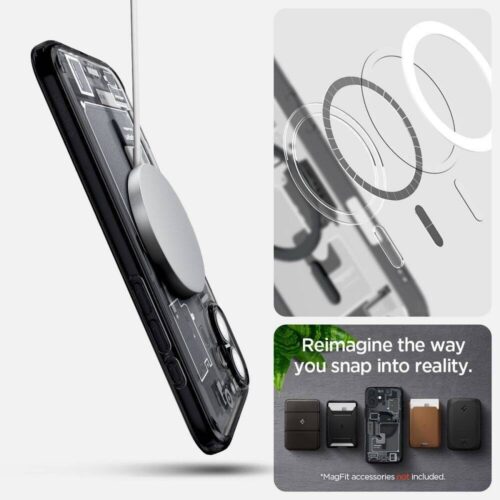 Spigen Ultra Hybrid Mag MagSafe-kompatibilis tok iPhone 16 - zero-one mintás - Image 2