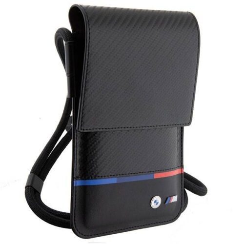 Táska BMW BMOWBPUCARTCBK pénztárcával táska fekete Carbon Tricolor Line - Image 2