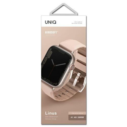 UNIQ Linus csereszíj Apple Watch 38/40/41mm - halvány rózsaszín - Image 2