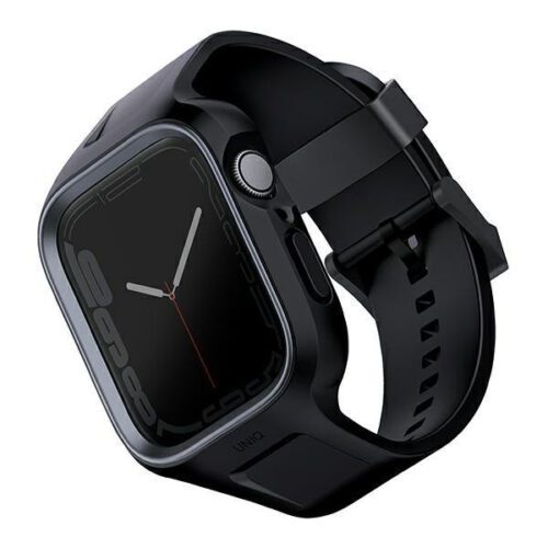 UNIQ Monos tok szíjjal Apple Watch 4/5/6/7/8/9/SE/SE2 (44/45mm) - fekete