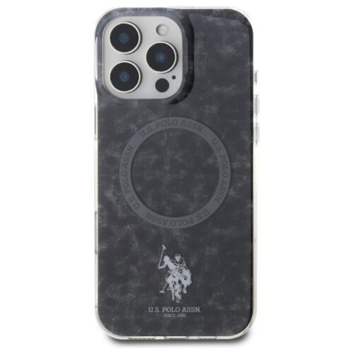US Polo USHMP16XHOCLDPK IML Ring MagSafe tok iPhone 16 Pro Max - fekete - Image 2