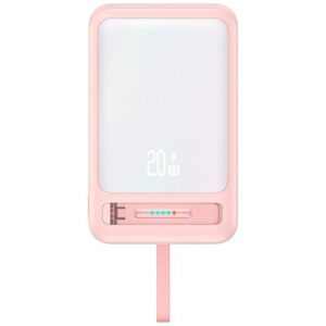 USAMS CD219 XM Series MagSafe-kompatibilis powerbank 10000mAh - rózsaszín