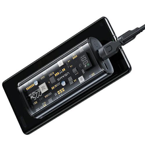 USAMS Powerbank 9000mAh PD 20W QC3.0+PD kétportos gyorstöltő fehér 10KCD18902 (US-CD189) - Image 2