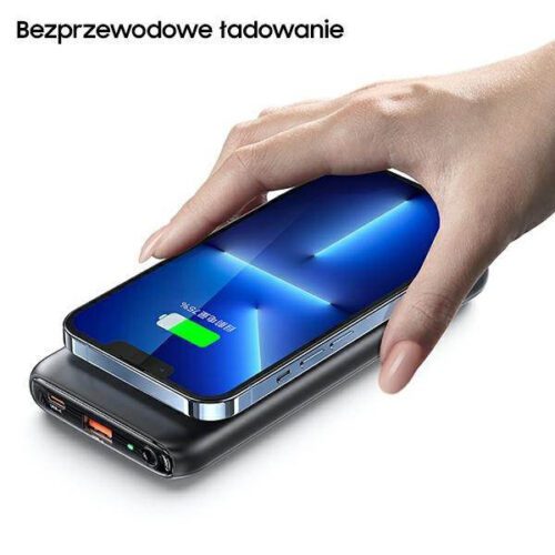 USAMS Powerbank PB62 10000mAh 20W QC3.0+PD mágneses vezeték nélküli gyorstöltés kék 10KCD17104 (US-CD171) - Image 2