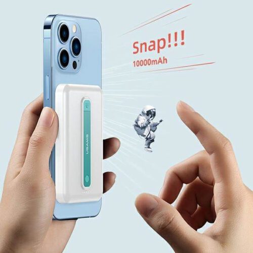USAMS Powerbank PB64 10000mAh 20W QC3.0+PD mágneses vezeték nélküli gyorstöltés fekete 10KCD17301 (US-CD173) - Image 2