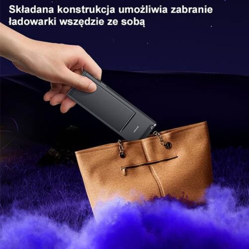 USAMS indukciós töltő lámpával 3 az 1-ben 15W fekete CD181WXC01 (US-CD181) - Image 2