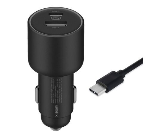 XIAOMI Mi autós töltő USB aljzat / Type-C aljzat (5V / 2A