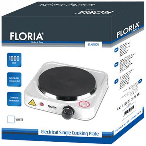 Floria ZLN2806 1 személyes elektromos főzőlap - 15cm - 1000W - fekete - Image 2