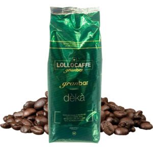 LOLLOCAFFÉ Deka GranBar koffeimentes olasz szemes kávé 1 kg