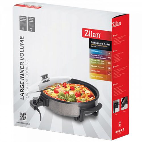 Zilan ZLN7870 Kerek elektromos pizza serpenyő - 36/38cm - 1500W - fekete - Image 2