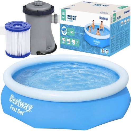 Bestway felfújható kerti medence - beépített szivattyúval és szűrővel - 3638 liter űrtartalom