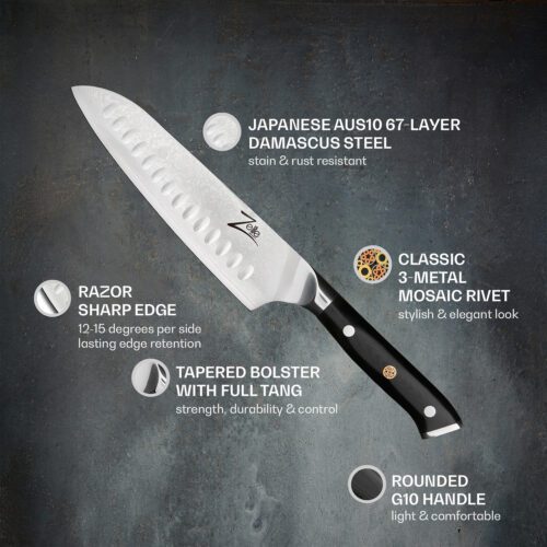 7" santoku kés