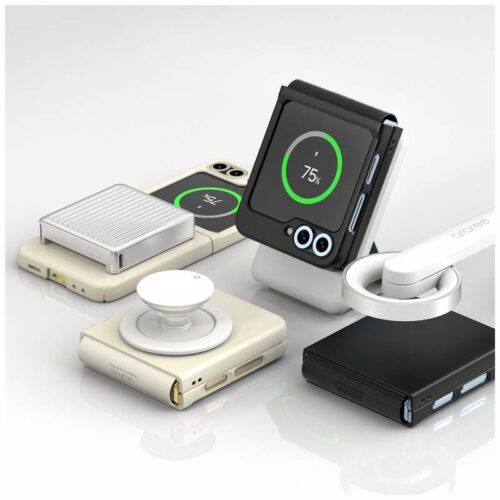 Araree Aero Flex M MagSafe-kompatibilis tok Samsung Galaxy Z Flip6/Flip7 FE - krémszín - Image 2