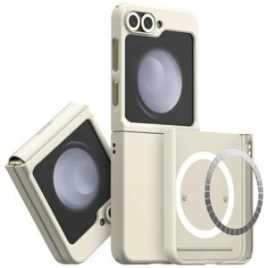Araree Aero Flex M MagSafe-kompatibilis tok Samsung Galaxy Z Flip6/Flip7 FE - krémszín