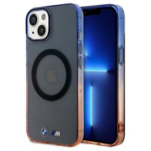 BMW BMHMP15MHTGE Gradient Bumper MagSafe keménytok iPhone 15 Plus - szürke