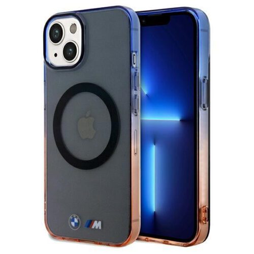 BMW BMHMP15MHTGE Gradient Bumper MagSafe keménytok iPhone 15 Plus - szürke