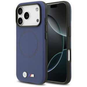 BMW M FW fém logó MagSafe tok az iPhone 17 Pro-hoz Navy kék