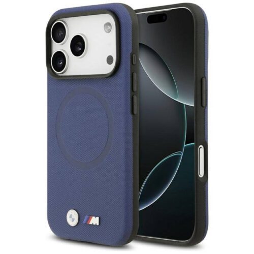 BMW M FW fém logó MagSafe tok az iPhone 17 Pro-hoz Navy kék