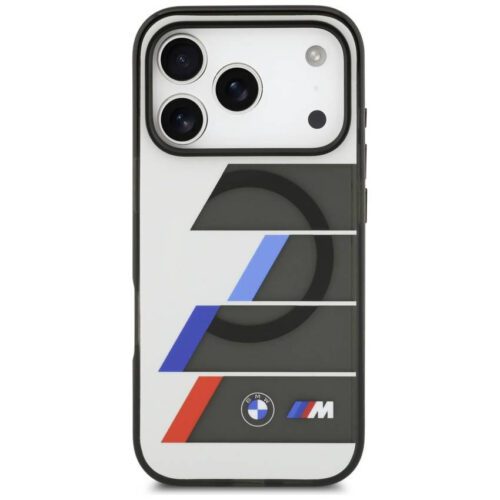 BMW M IML fém gombok trikolor vonalak MagSafe tok iPhone 17 Pro Max antracit - Image 2